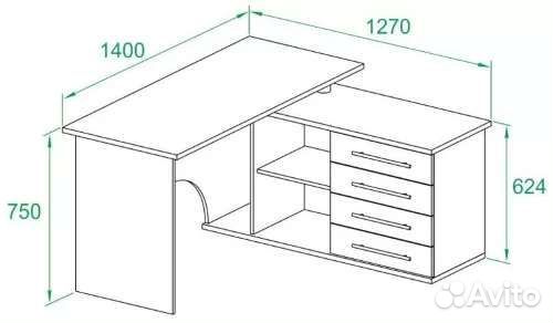 Письменный стол для школьника угловой