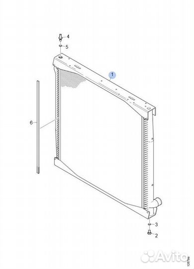 Б/У Радиатор Небольшой дефект сетки