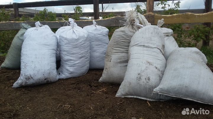 Конский навоз мешки