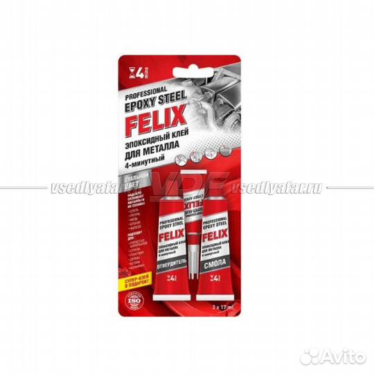 Профессиональный эпоксидный клей для металла Felix