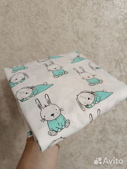 Простынь на резинке 120 60 + наматрасник