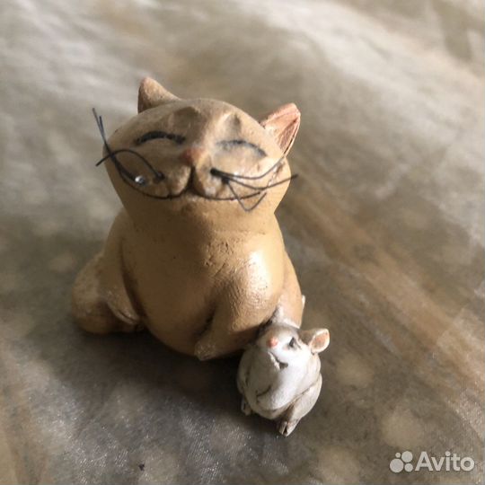 Статуэтки Кошки разные керамика