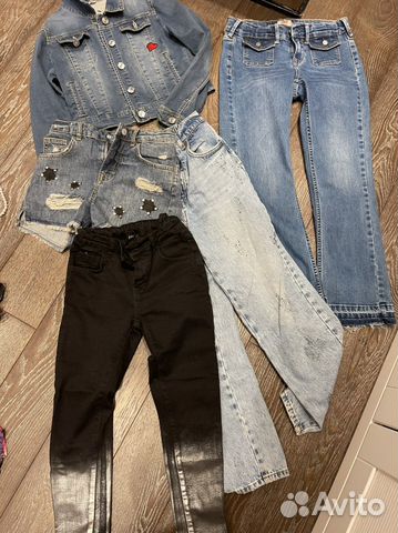 Джинсовые вещи девочка 10-12 лет