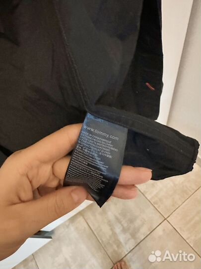 Tommy hilfiger рубашка черная