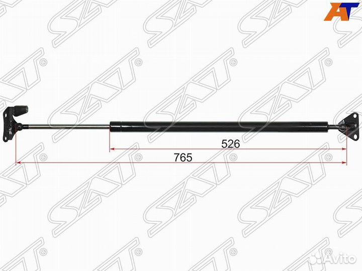 Амортизатор крышки багажника toyota hiace /quantu