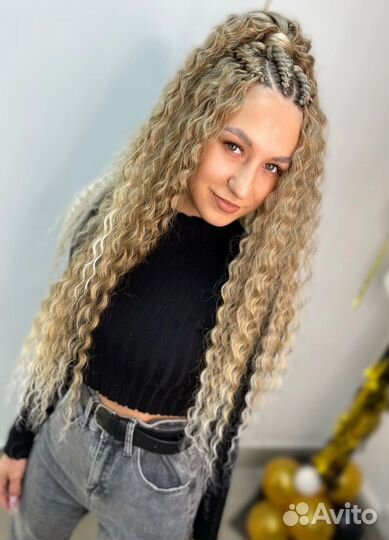 Афрокосы, кудри, наращивание