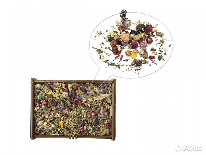 Горный травяной чай из трав и ягод в коробочке опт