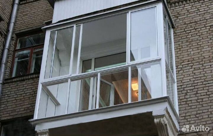 Остекление балконов и лоджий в рассрочку Y2156