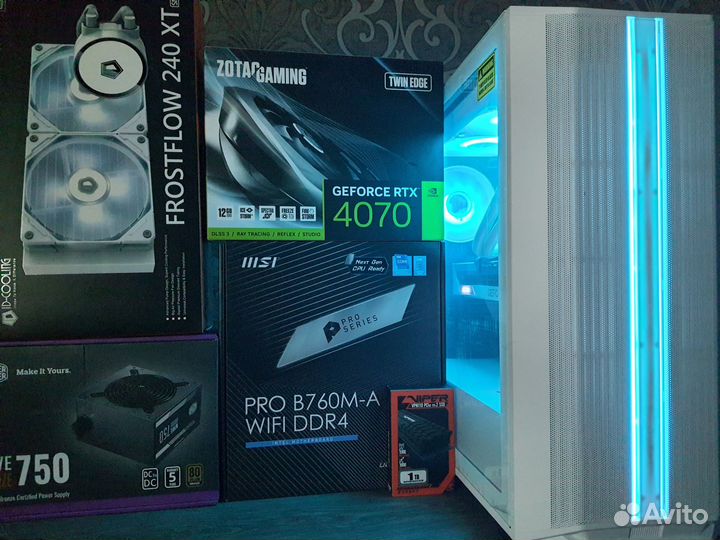 Мощный Пк RTX 4070+ Core i5 13500/32GB/SSD1TB/WiFi