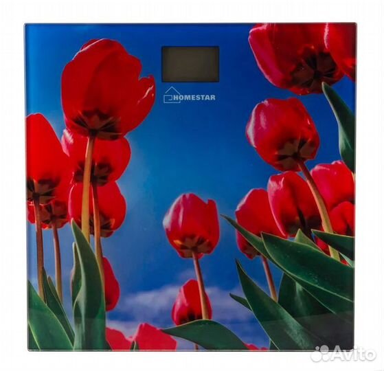 Весы напольные Homestar HS-6001 тюльпаны электронн