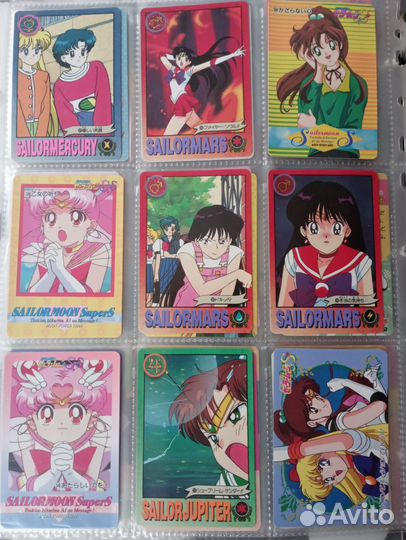 Карточки sailor moon оригинал