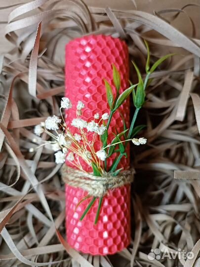 Свечи из вощины ручной работы