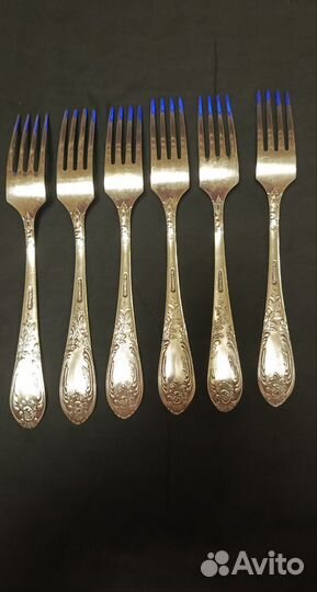 Набор столовых приборов мельхиор СССР зиш