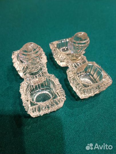 Двойная солонка стекло