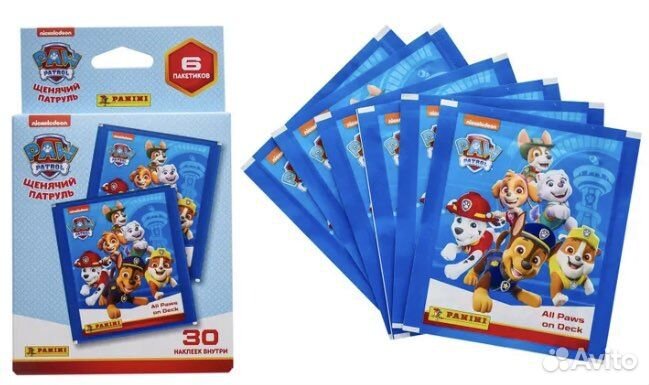 Наклейки щенячий патруль и зоопланета panini