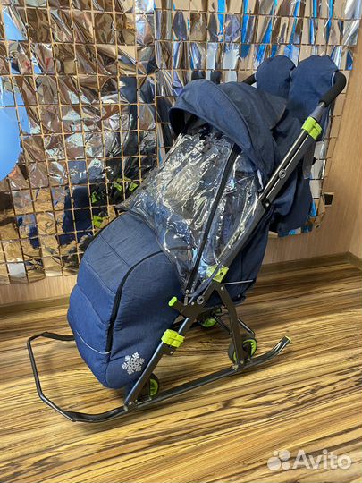 Детские санки коляска