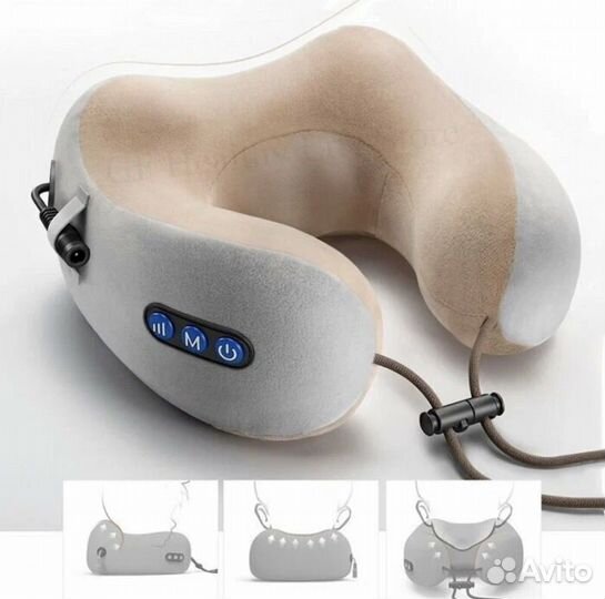 Массажер U-shaped massage pillow подушка для шеи