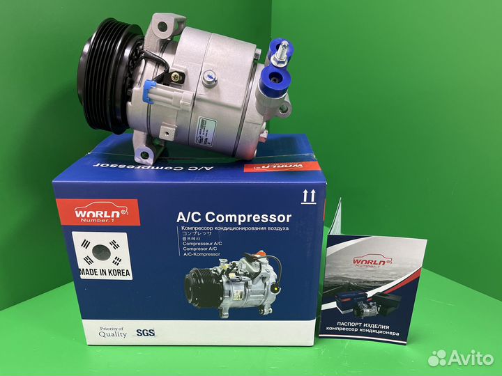 Компрессор кондиционера Chevrolet Aveo T300