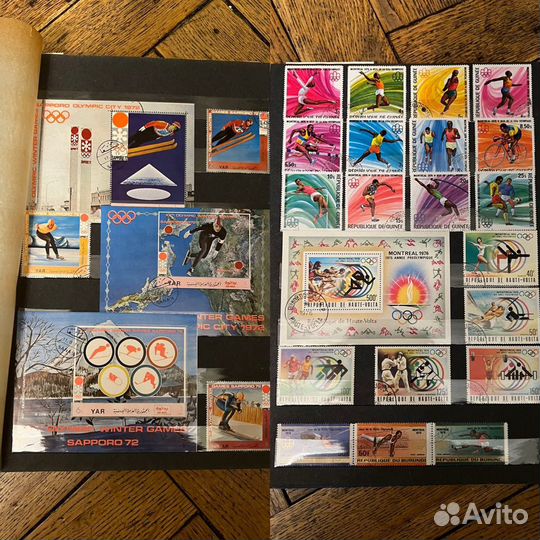 Обмен на монеты Альбом марок Олимпийские игры