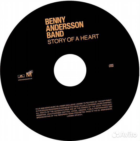 Benny Andersson (abba) - Story Of A Heart (1 CD)