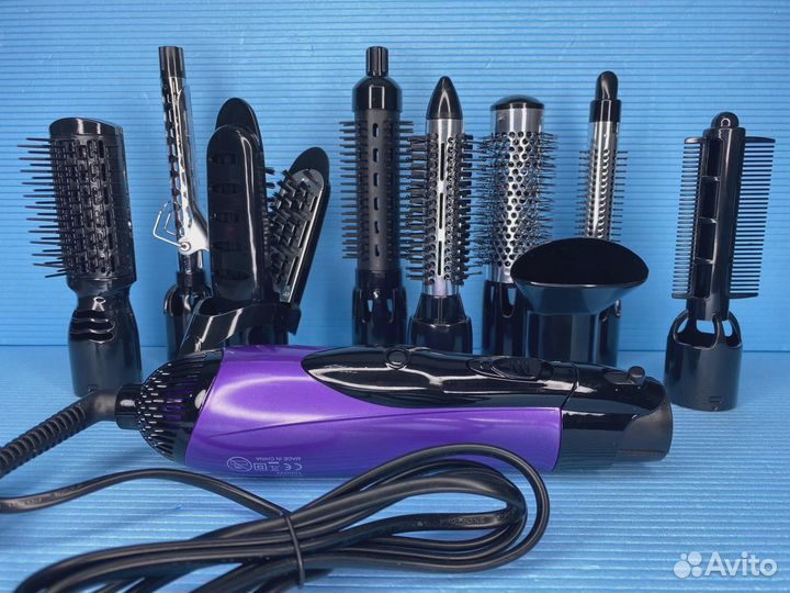 Фен щётка 10в1 профессиональный набор