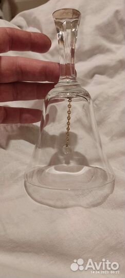 Колокольчик стеклянный, сувенирный, СССР