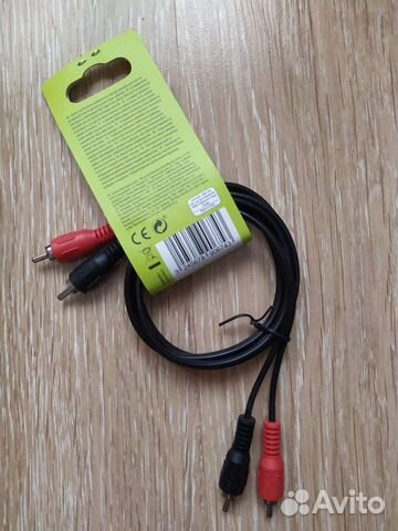 Кабель тюльпан 2 RCA - 2 RCA новый