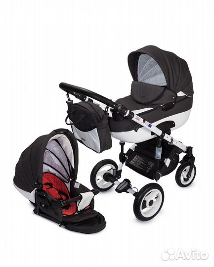 Коляска 2 в 1 Adbor Ottis Dark grey