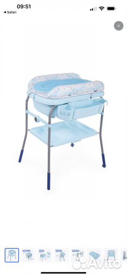 Столик для пеленания ванночка Chicco