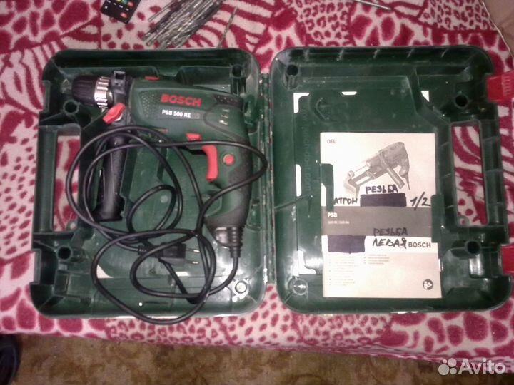 Дрель ударная Bosch PSB 500 RE