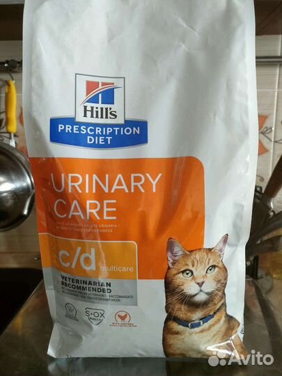 Корм для кошек hills urinary c/d