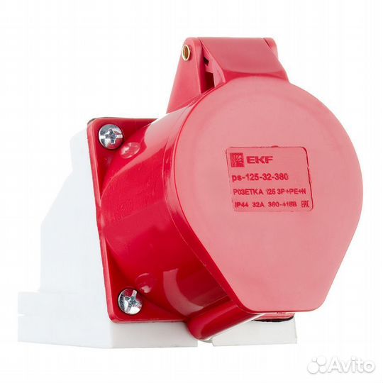 Розетка кабельная PROxima угловая настенная 3Р+ре+