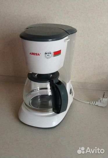 Кофеварка капельная aresa, белый