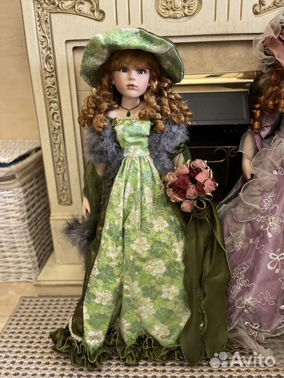 Кукла фарфоровая большая