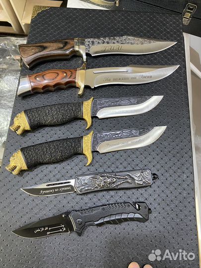 Нож с гравировкой