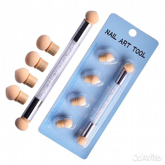 Аэропуффинг со сменными головками, в ассорт