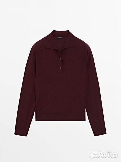 Свитер поло Massimo Dutti