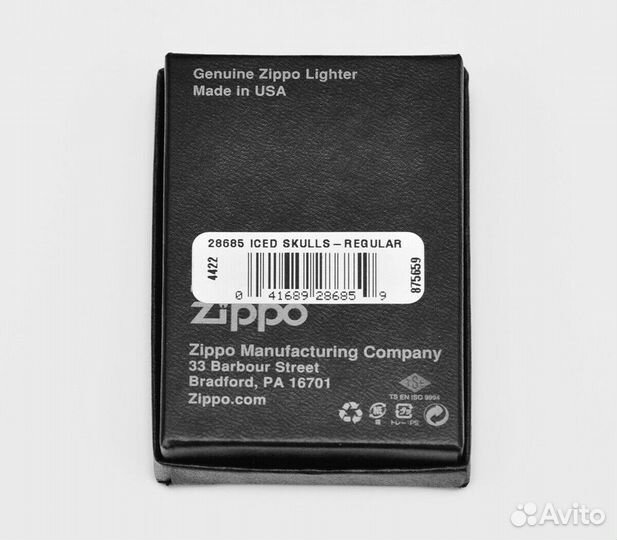Зажигалка Zippo 28685 Iced Skulls Оригинал Новая