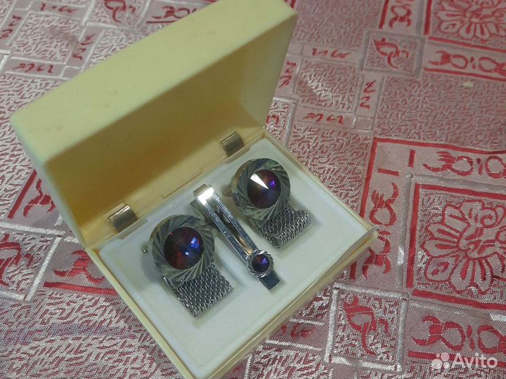 Запонки,держатель для галстука