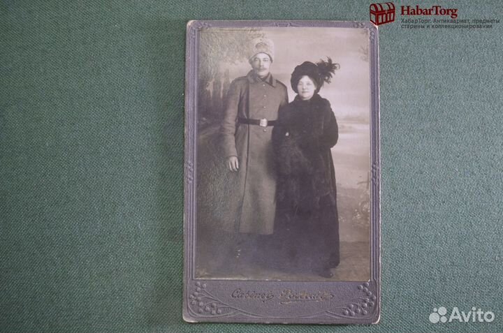 Фотография визитка старинная. Военный артиллерист