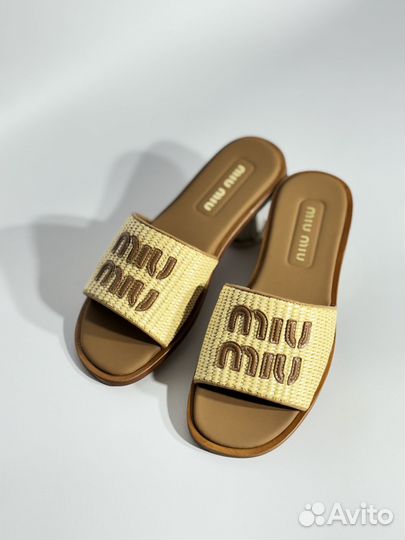 Шлепанцы Miu Miu Brown edition новые р36-40