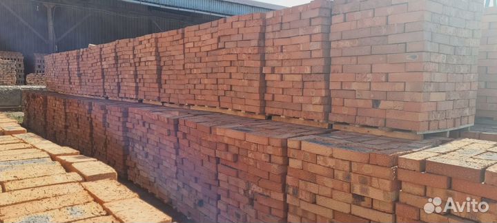 Кирпич бут красный полнотелый обожженый