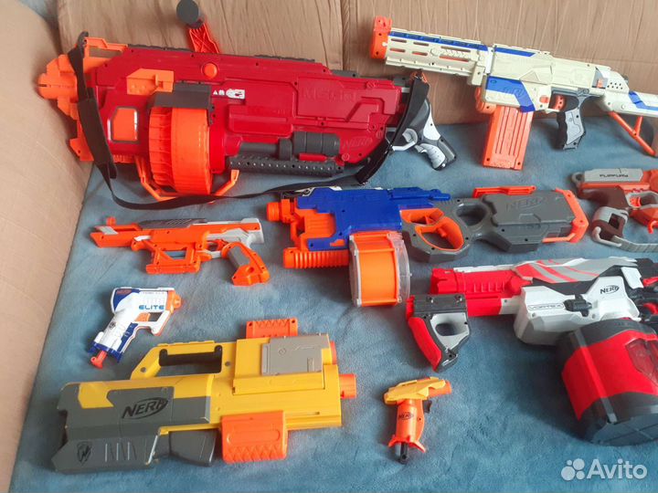 Nerf набором,можно по отдельности