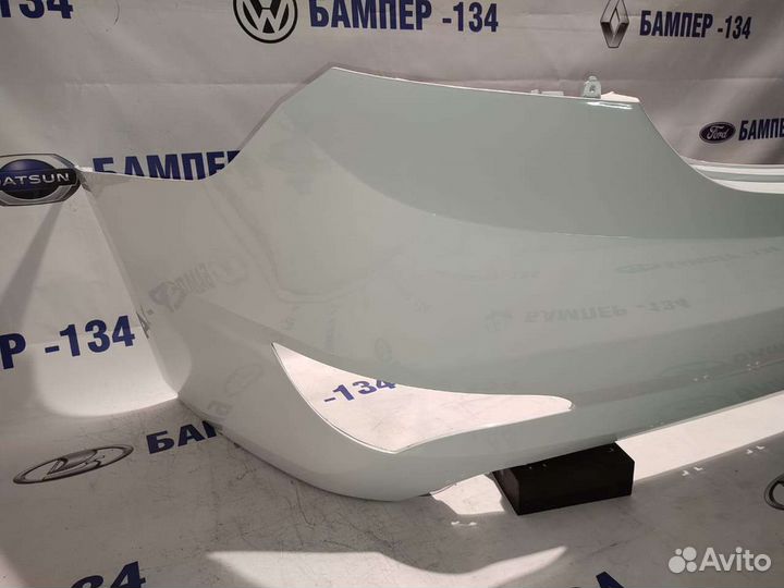 Задний бампер hyundai solaris 1 белый