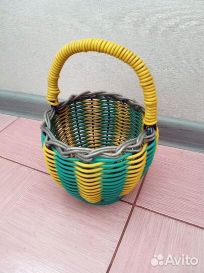 Корзинка плетеная маленькая СССР
