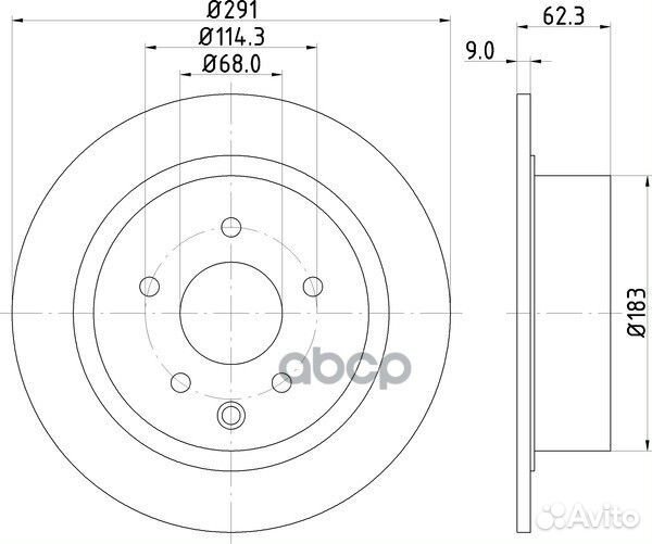 Диск тормозной зад ND2034K nisshinbo