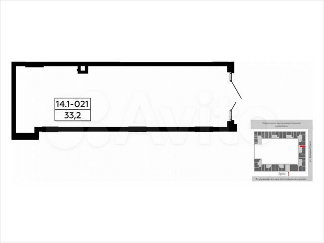 Аренда, торговое помещение площадью 34 кв.м