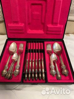 Мельхиоровый набор мнц на 6 персон времен СССР