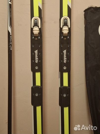 Лыжи беговые Nordway 205 с креплениями, палками, ч