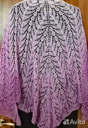 Шаль пуховая ручная работа